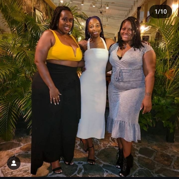 The Drop Women's Whisper White Strappy Rib Midi Dress by @signedblake - XS - Picture 5 of 7